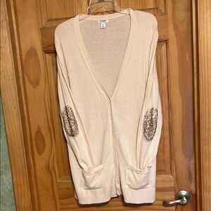 Women’s Old Navy Button Cardigan Sweater Size XL Light Peach Like New